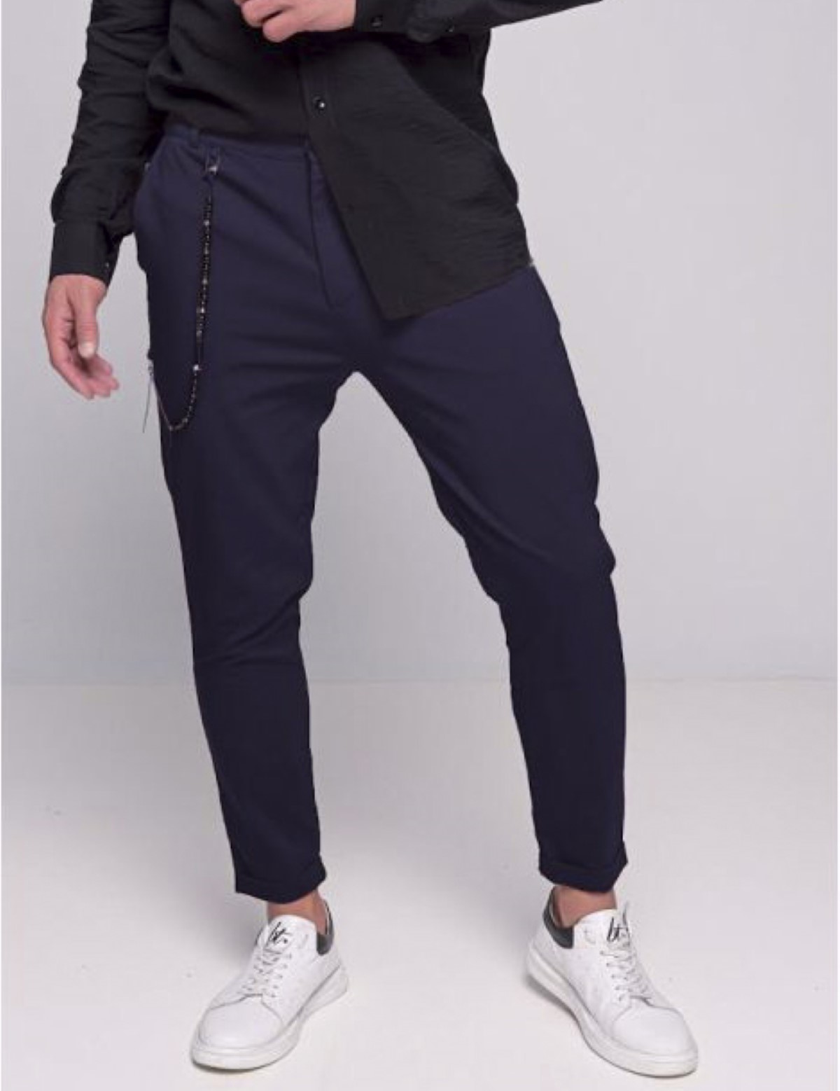Ben Tailor Ανδρικό μπλε υφασμάτινο παντελόνι Kowalski 0398S φωτογραφία